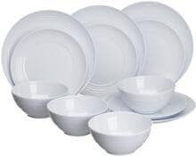 Flamefield Cool White Geschirrset , 12-teilig