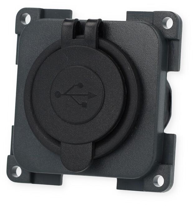 CBE System 10.000 USB-Steckdose, 12V, schiefergrau