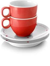Brunner Cosmic Espressotasse mit Untertasse, 100ml, 2-teilig, rot