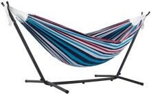 Vivere Cotton Hängematte mit Stahlständer, double, 250cm, denim
