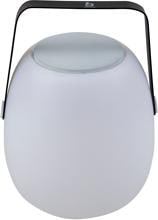 Bo-Camp Harter Tischlampe mit Bluetooth-Lautsprecher, weiß