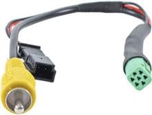 Caratec Monitor-Adapter, 7-poliger Stecker grün auf Cinchstecker