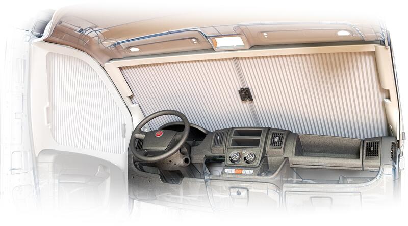 Lippert ECLIPSE Scheiben-Rollo für Fiat Ducato ab Bj. 2015, Front