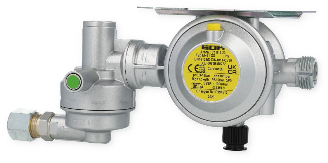 GOK Caramatic DriveOne Gasdruck-Regelanlage, horizontal, 30mbar