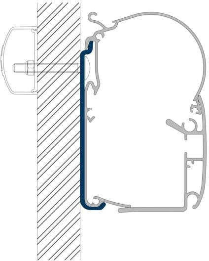Dometic Perfect Wall (1100/1500) Flachadapter, 350cm
