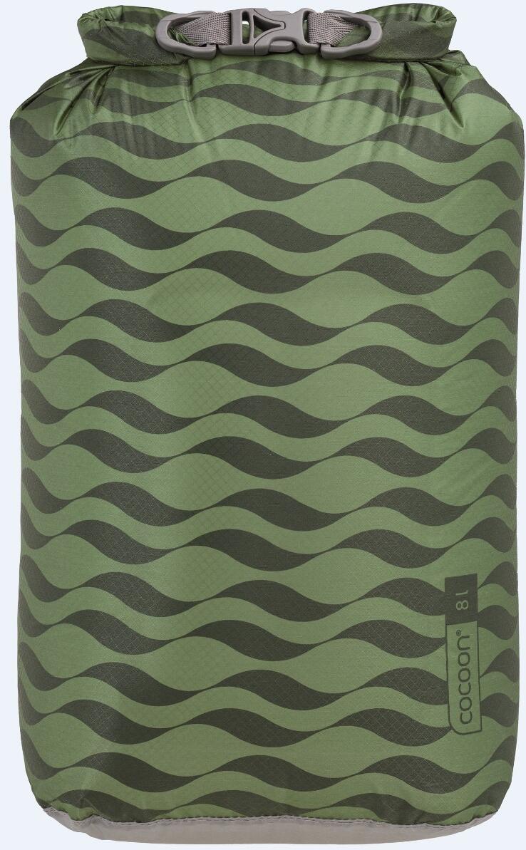 Cocoon Ultralight Drybag, 8l, green waves