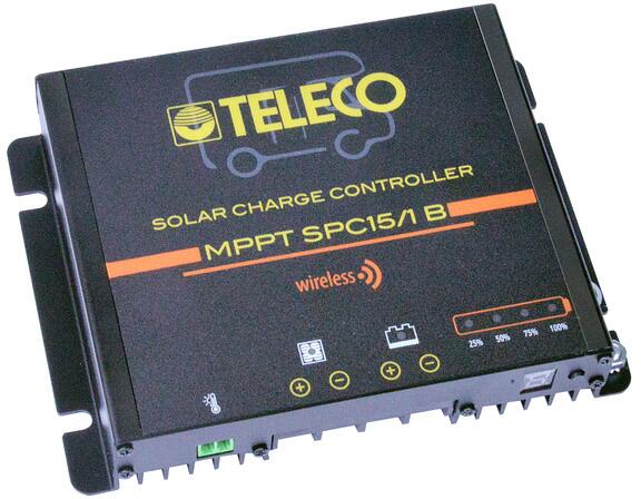 Teleco MPPT SPC 15/1B Solarladeregler, LCD-Display, 2xUSB, 12V, 200W