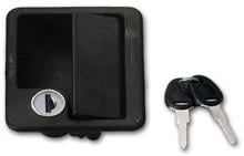 FAP 1070 Klappenschloss, System ZADI, inkl. Schlüssel & Zylinder, außen, schwarz