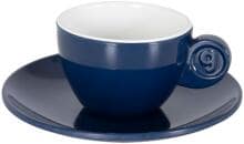 Gimex Solid Line Espressotasse, 4er Set, blau