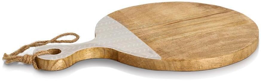 Zeller Schneide-/Servierbrett, Mangoholz, beige, 43x30x2cm