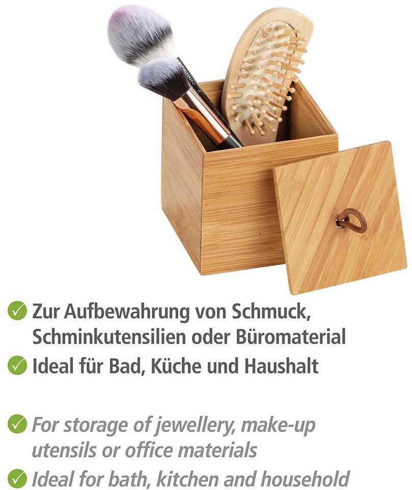 Wenko Terra Box, Bambus, S mit Deckel bei Camping Wagner Campingzubehr
