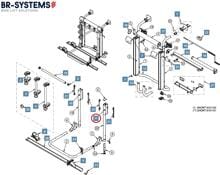 Haltestruktur rechts - BR-Systems Ersatz-Teil Nr. 5001836 - für Bike-Lift