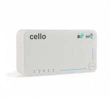 Cello 5G LTE WLAN Travel Router, 3600 Mbit, Cat 22, eSIM/SIM, Akku, 6 integrierte Antennen