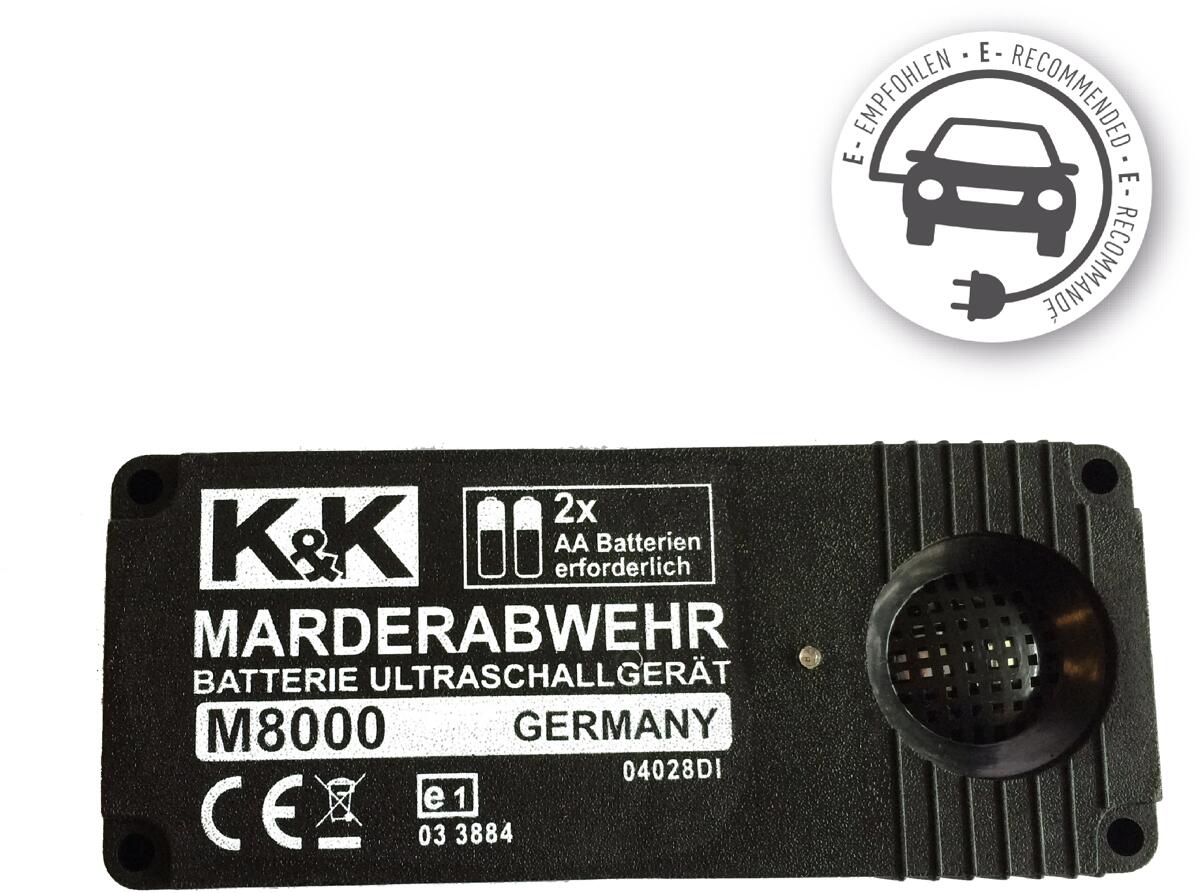 K&K Marderabwehrgerät M8000 Batterie Marderschutz Ultraschall