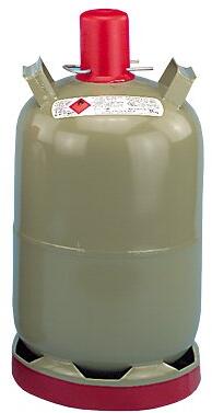Stahl Gasflasche 5kg Grau Propangasflasche leer Camping Gas Grill