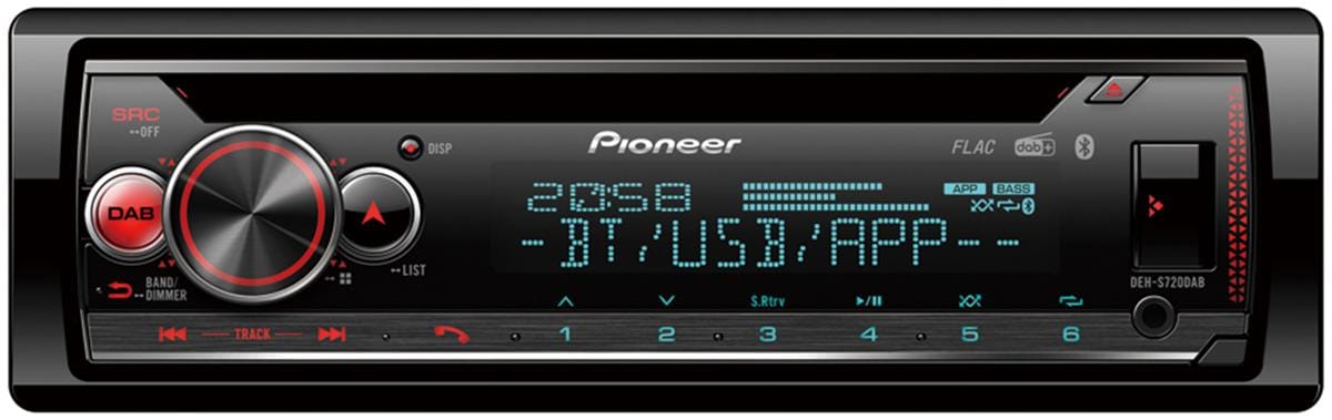 Pioneer DEH-S720DAB 1-DIN-CD-Tuner Autoradio, DAB/DAB+, Bluetooth, RGB,  USB, Spotify, SmartSync bei Camping Wagner Campingzubehör