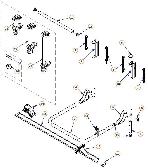 BR-Systems Bike-Lift Fahrradhalter, small