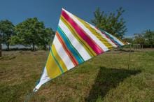 Bent Zip Canvas verbindbares Sonnensegel, 250x250cm, mehrfarbig