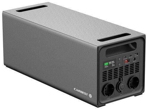 Carbest EnergyQube 1600 Powerstation, 2000W, Sinus-Inverter, MPPT-Regler, 120Ah