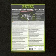 Petec Karosserie-Dämm-& Schallschutzmatte, PU-Schaum, 50x50cm, schwarz