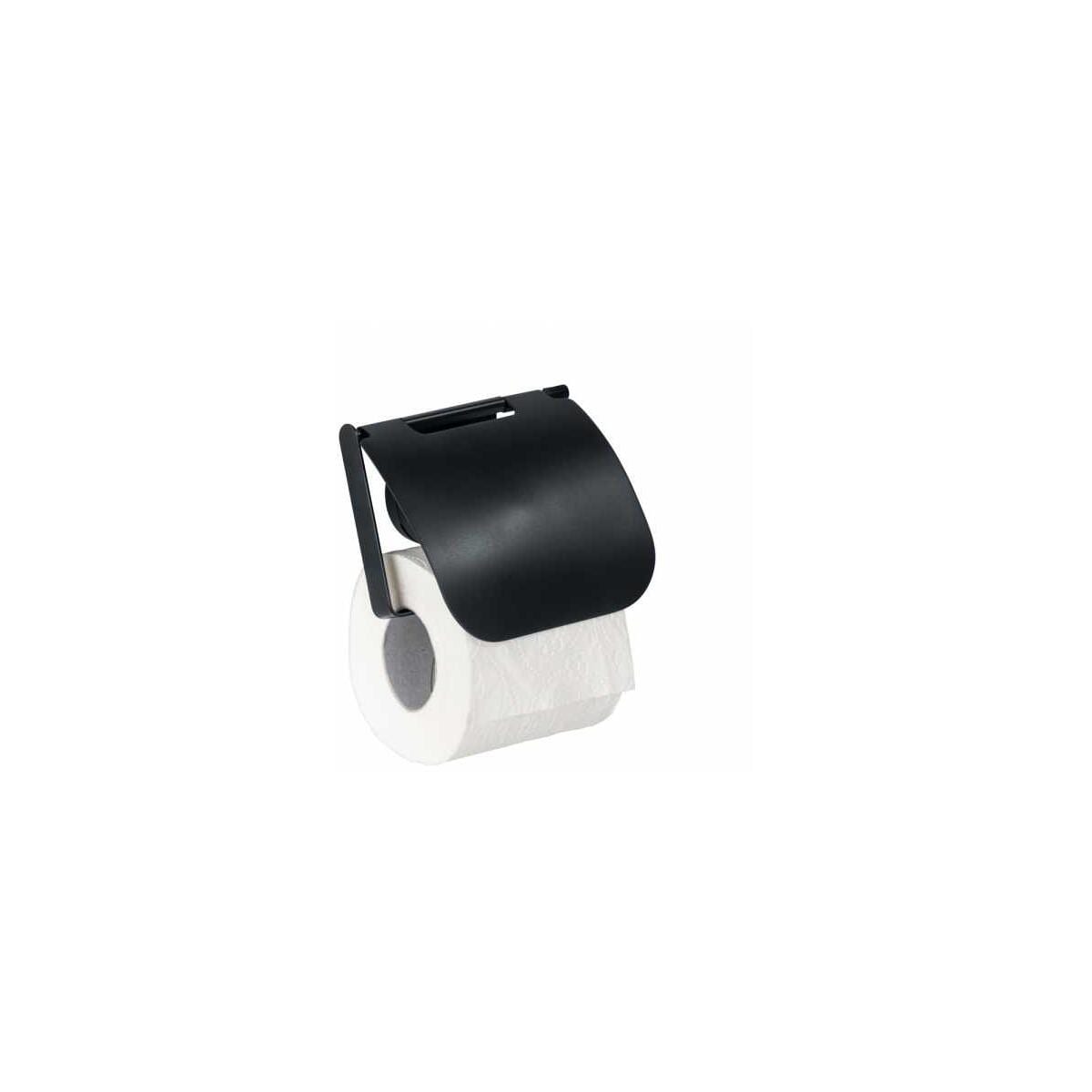 Wenko Static-Loc® Plus Pavia schwarz bei Toilettenpapierhalter mit Campingzubehör Camping Deckel, Wagner