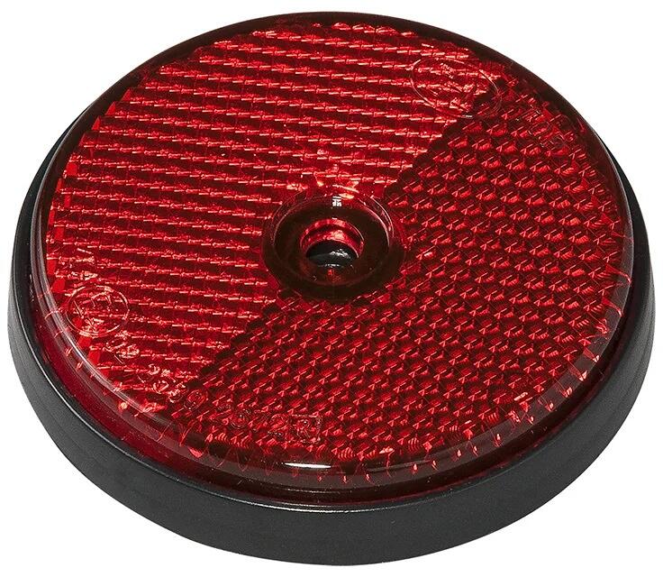 Pro Plus Reflektor mit Schraubbefestigung, 60mm, rot