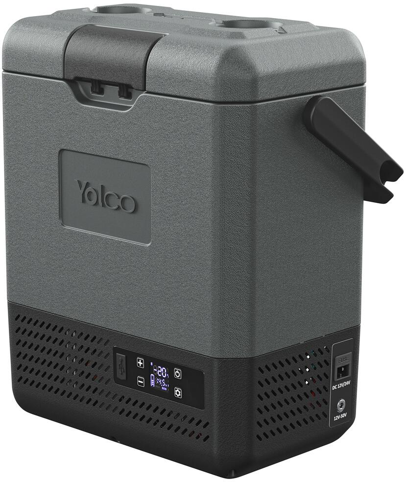 Yolco ET8 Kompressor-Kühlbox, 12/24/230V, 9L, carbon-schwarz