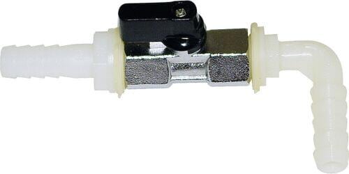 Absperrhahn Messing 3/8 Zoll - Verchromt Für Spülkasten & Wasserleitungen