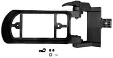 Eufab Lampenschutz für Kupplungsträger SD260, links, mit Klappmechanik, schwarz