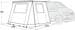 Outwell Backroads Awning Room Markisenvorzelt, 290x270cm, dunkelgrau