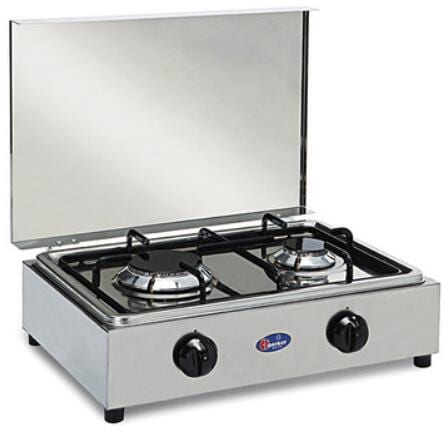 CF Parker Gaskocher, 2-flammig, Edelstahl