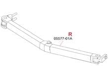 Gelenkarm rechts Auszug 2,5m - Fiamma Ersatzteil Nr. 05577-01A - passend zu F45Ti // F1Ti // ZIP