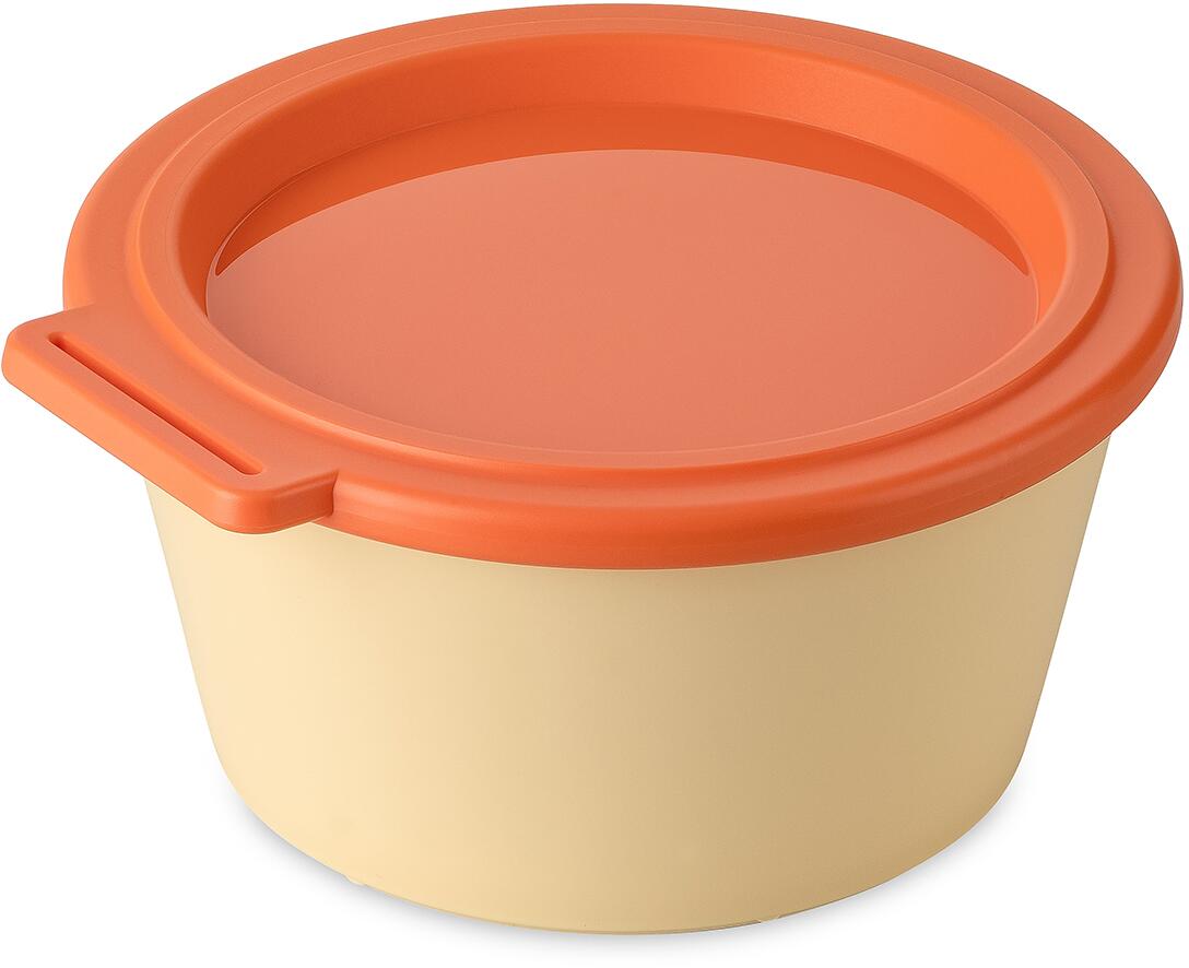 Koziol Nora Box Schale mit Deckel, 700ml, sweet yellow/strong coral