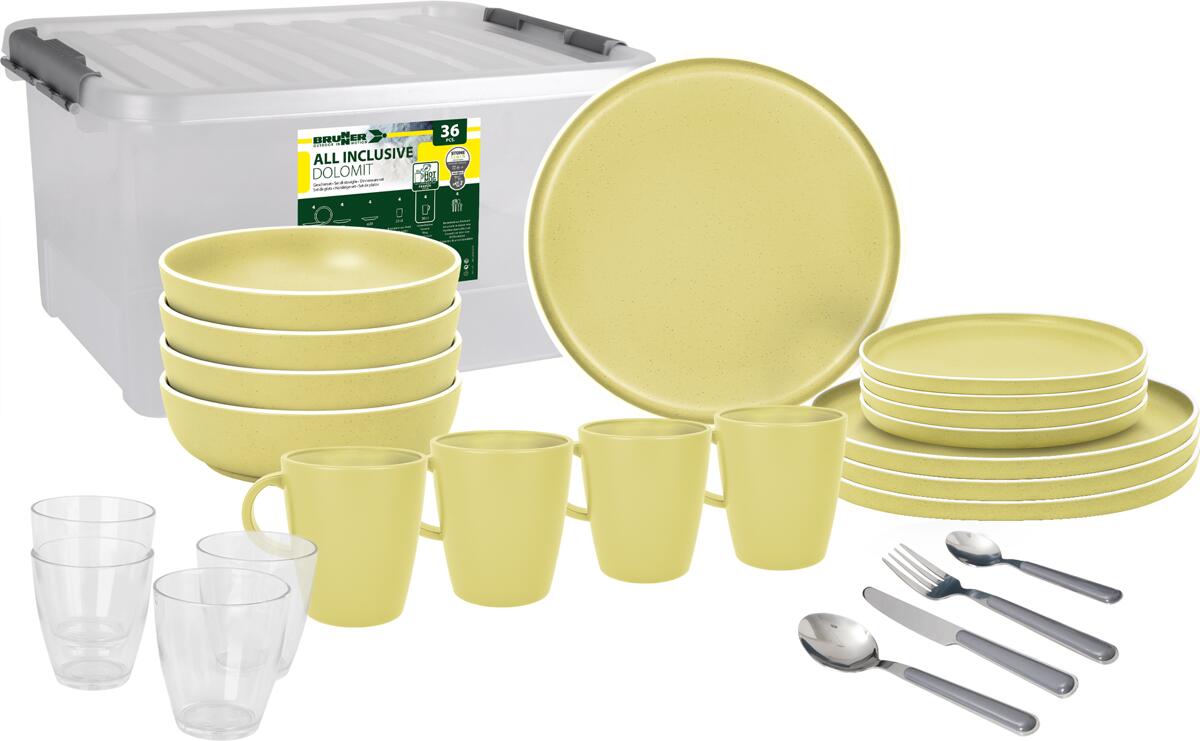 Brunner All Inclusive Dolomit, 36-teilig, gelb