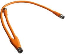 Super B CAN Kabel Y-Split gerade weiblich zu rechtwinklig männlich und weiblich, 0,4m