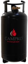 CAMPKO Gastankflasche, 36 Liter, mit 80% Multiventil