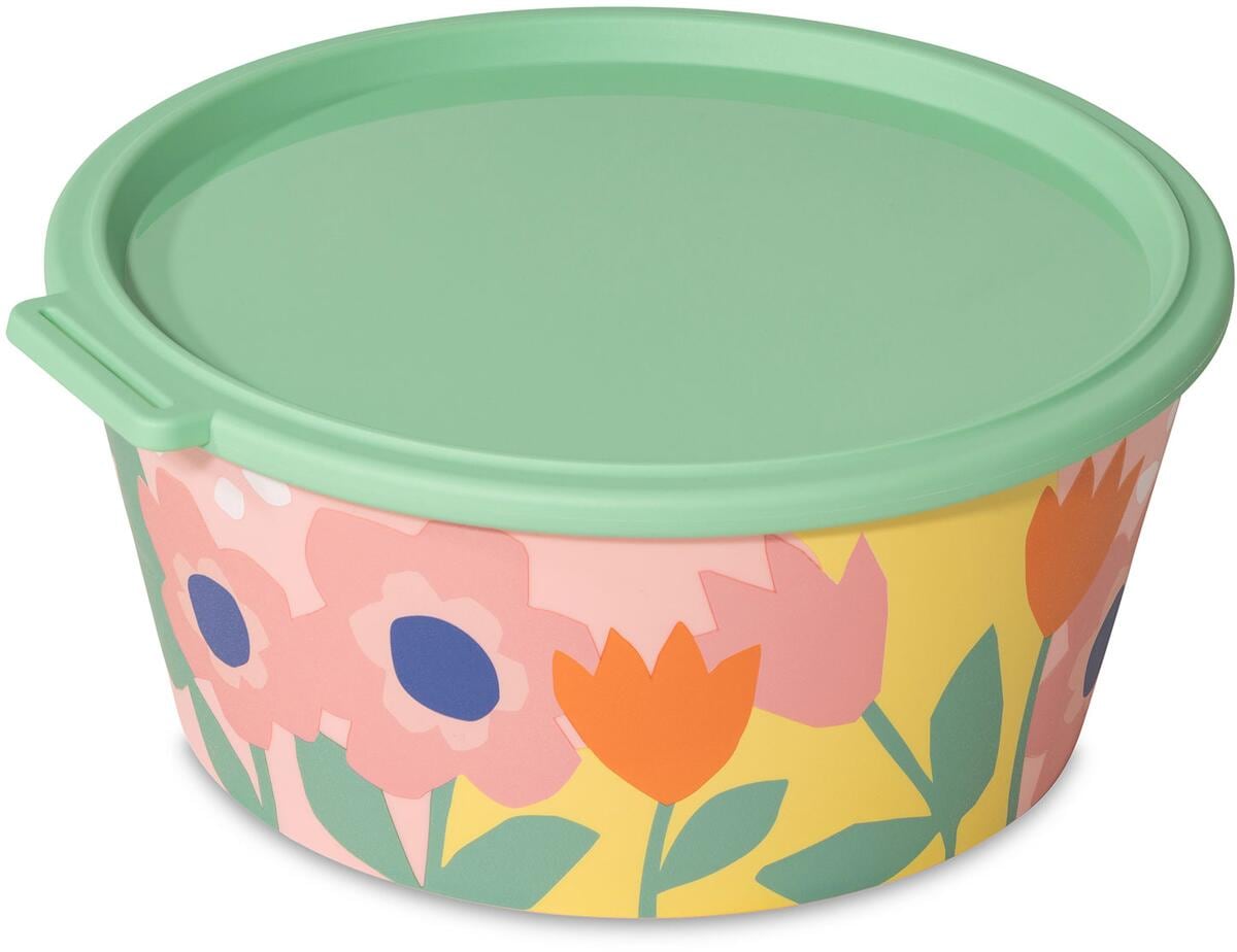 Koziol Nora Box Schale mit Deckel, 2,2l, sweet pink/mid green