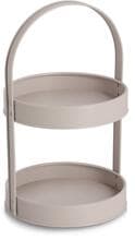 Zeller Etagere, Metall, greige