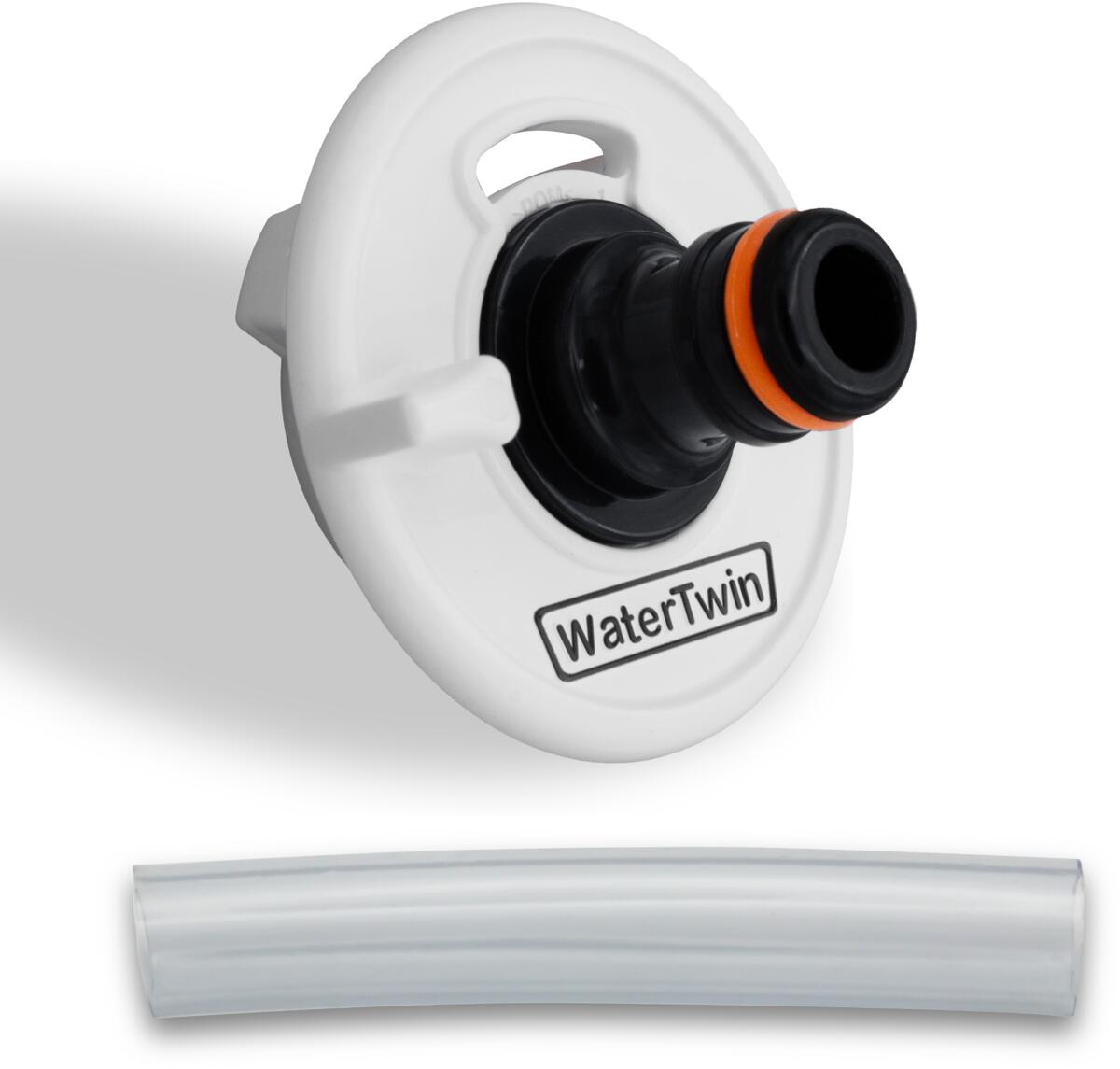 MaJoCompTec WATERTWIN Adapter für Tankdeckel 2-Pin D.78, weiß