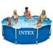 Intex Metal Frame Pool, rund, blau