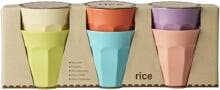 Rice Melamin Becher, Glory Days Colors, 250 ml, 6er Pack