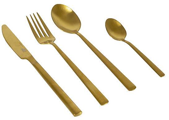 Bo-Camp Fairbanks Besteck-Set, 16-teilig, gold