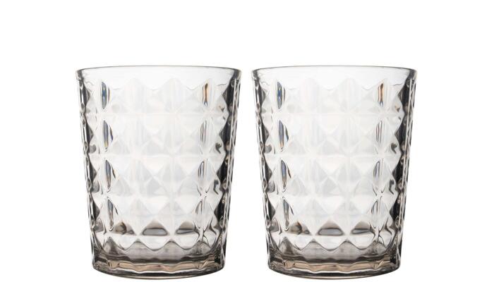 Gimex Stone Line Wasserglas, 480ml, sand, 2 Stück