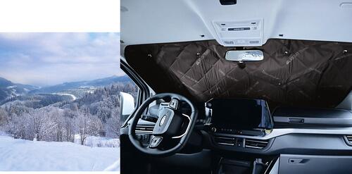 Holiday Travel Thermomatten mit Saugnapfbefestigung für Ford Custom Tourneo >2023, Fahrerhaus, 3-teiliges Set