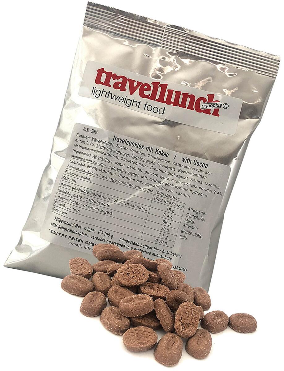 Travellunch Travelcookies, 6x100g, Kakao