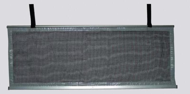 Alkoven-Sicherheitsnetz, mit Gurtschloss zur Gepäcksicherung, 150x58cm