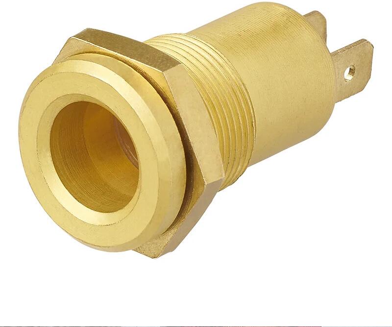 Pro Plus Einbau-Steckdose DIN 12V Messing