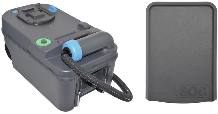 SOG Typ H WC-Entlüftung für Thetford C220, Türvariante, dunkelgrau