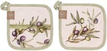 Rose & Tulipani Olyvia Topflappen, 2er Set, 17x17 cm