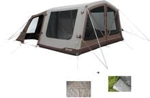 Outwell Virginia 5 Air TC Luftzelt, 5-Personen, 440x510cm, braun inkl. Teppich + Bodenplane - Camping Wagner Edition